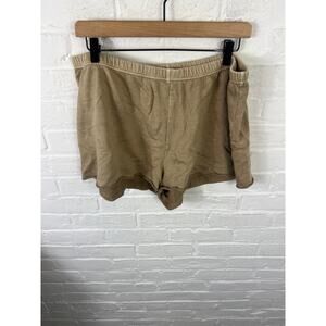 Urban Outfitters Women’s Elastic Waist Casual Lounge Shorts Pull-On Tan Size XL